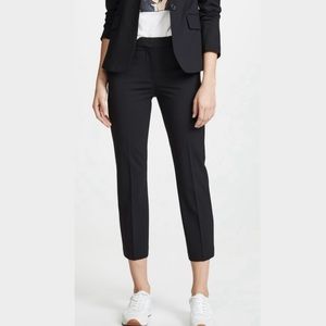 Theory Treeca Ankle Trouser Pant in Black, Size 10